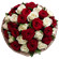 bouquet of red and white roses. Honduras