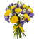 bouquet of yellow roses and irises. Honduras