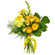 Yellow bouquet of roses and chrysanthemum. Honduras