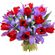 bouquet of tulips and irises. Honduras